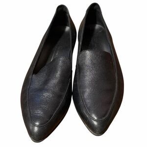Ecco Black Leather Slip-On Loafers - Worn 1x - Size 39